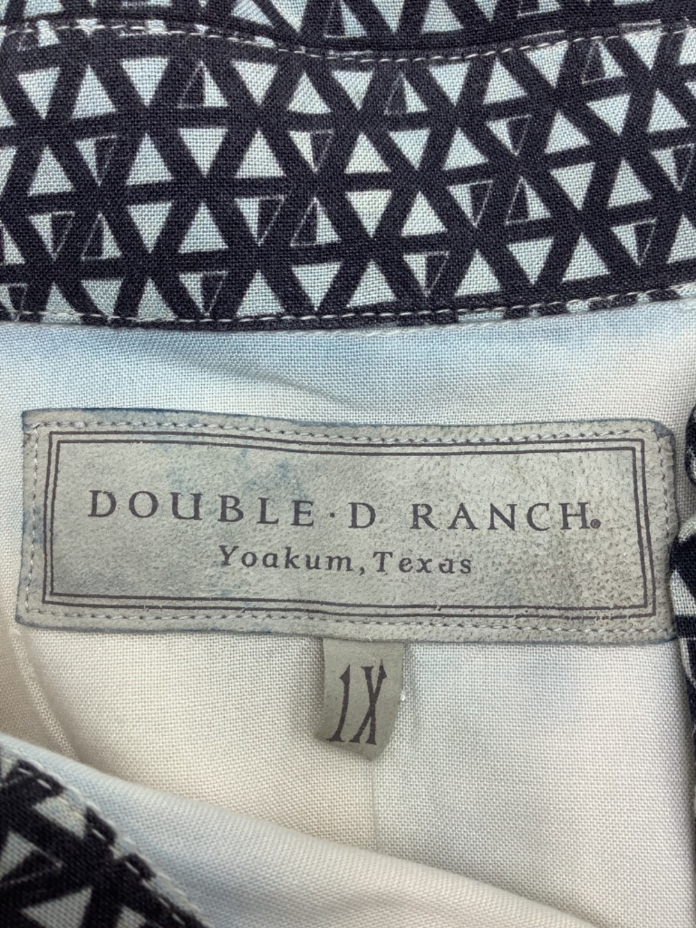 Double D Ranch Button Up Shirt Size:  1X - Picture 4 of 4